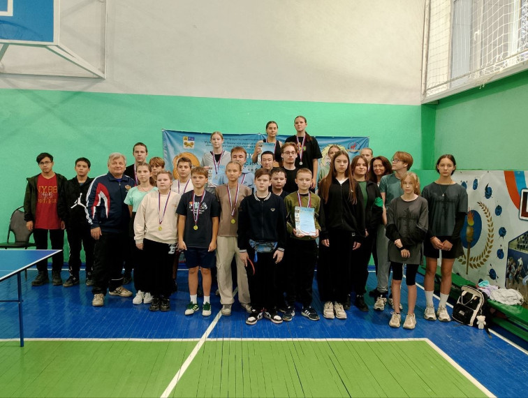 Успех наших спортсменов на первенстве по настольному теннису.